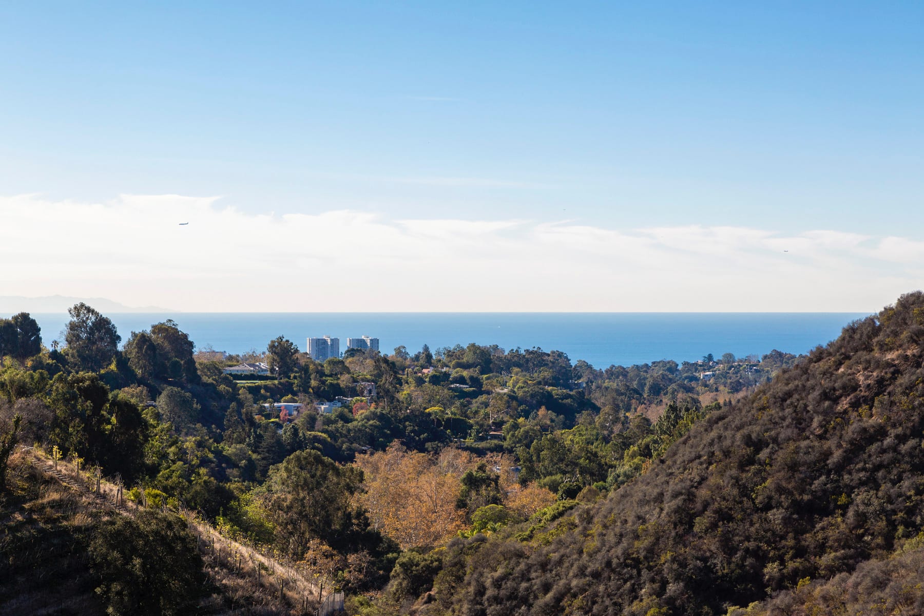 Ocean view from Pacific Palisades, California