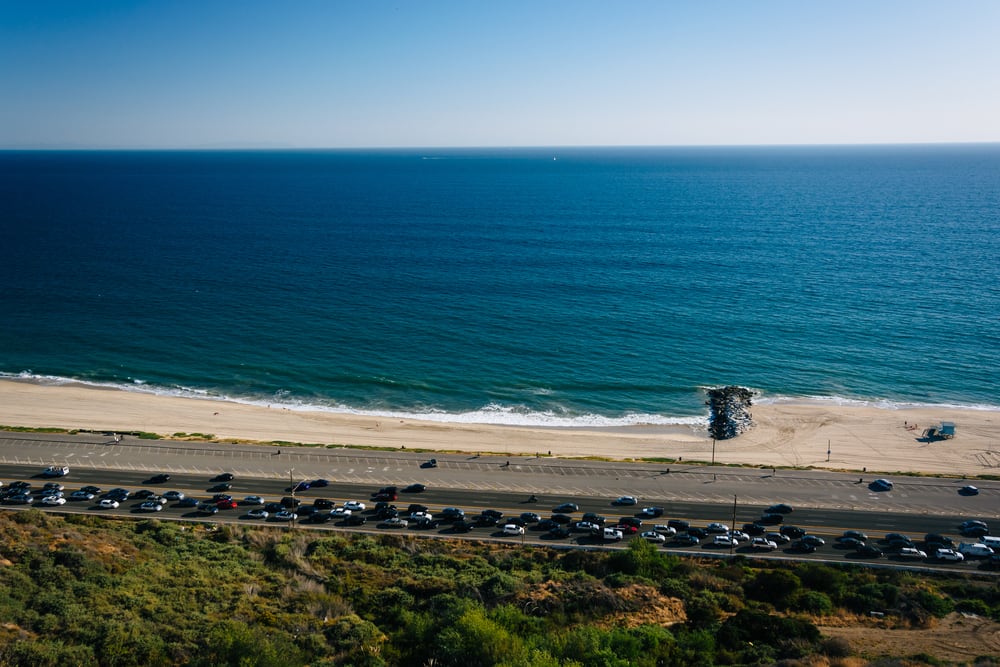 Pacific Palisades overlooking the Pacific Ocean